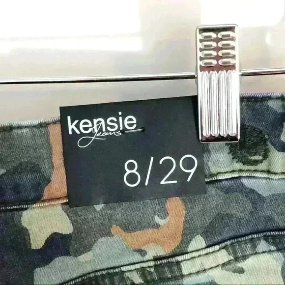 NWT Kensie Jeans ‘Puzzle Camo’ Denim Mini Skirt - Picture 4 of 8